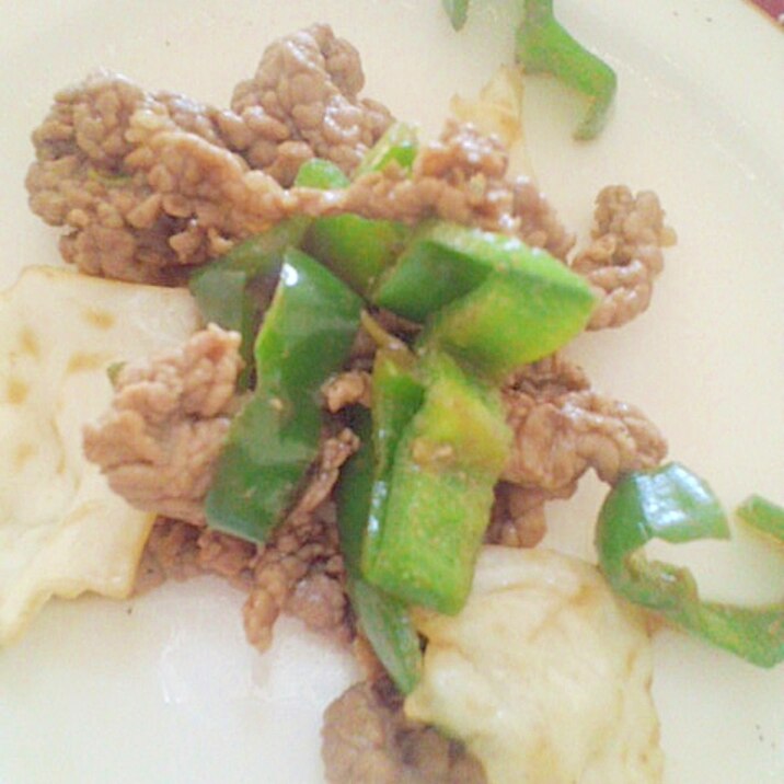 疲れたときは・・・牛肉&ピーマンのオイスター炒め♪